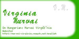 virginia murvai business card